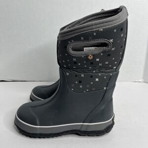 BOGS Grey Classic Plus Waterproof Insulated Rubber Neoprene Boot SZ 2